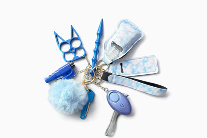 Safety Chic Set – 9 Delige Vrouwen Veiligheids Sleutelhanger